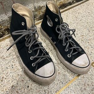 Women’s Black High Top Converse